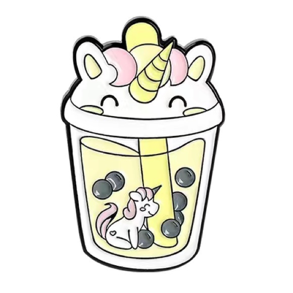 ONE Kawaii Boba Animal Enamel Pin - Picture 4 of 8